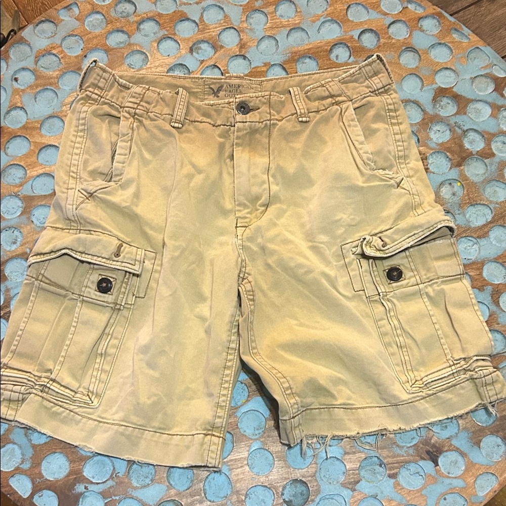 American Eagle Outfitters Khaki Cargo Shorts